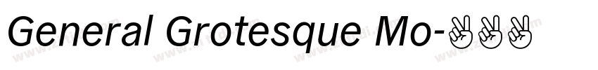 General Grotesque Mo字体转换